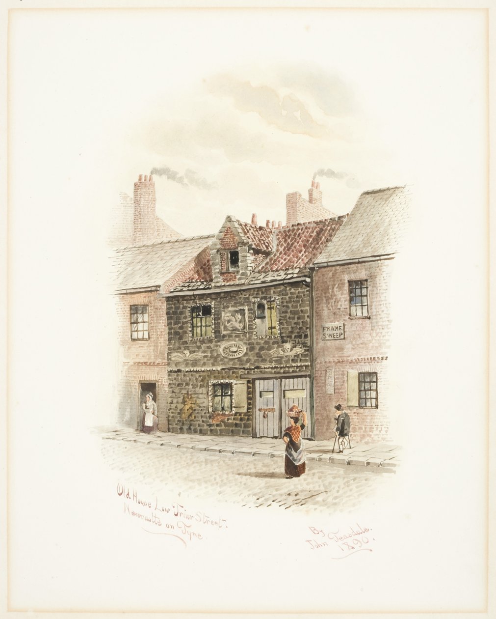 Casa antigua en Low Friar Street, Newcastle upon Tyne de John Teasdale