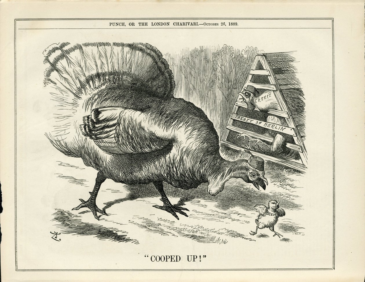 Ilustración de John Tenniel (1820-1914) en Punch de John Tenniel