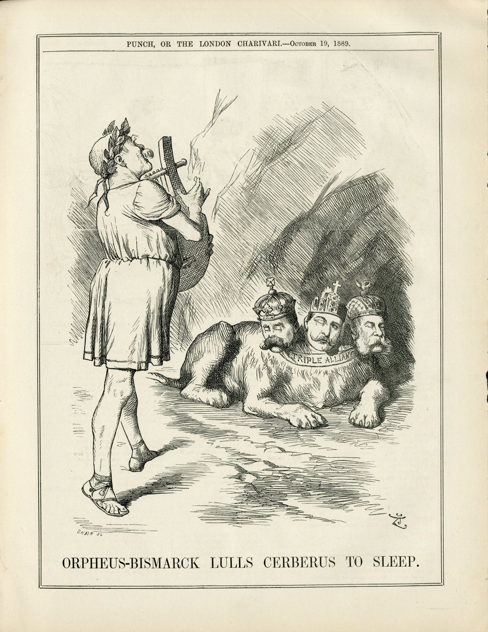 Ilustración de John Tenniel (1820-1914) en Punch de John Tenniel