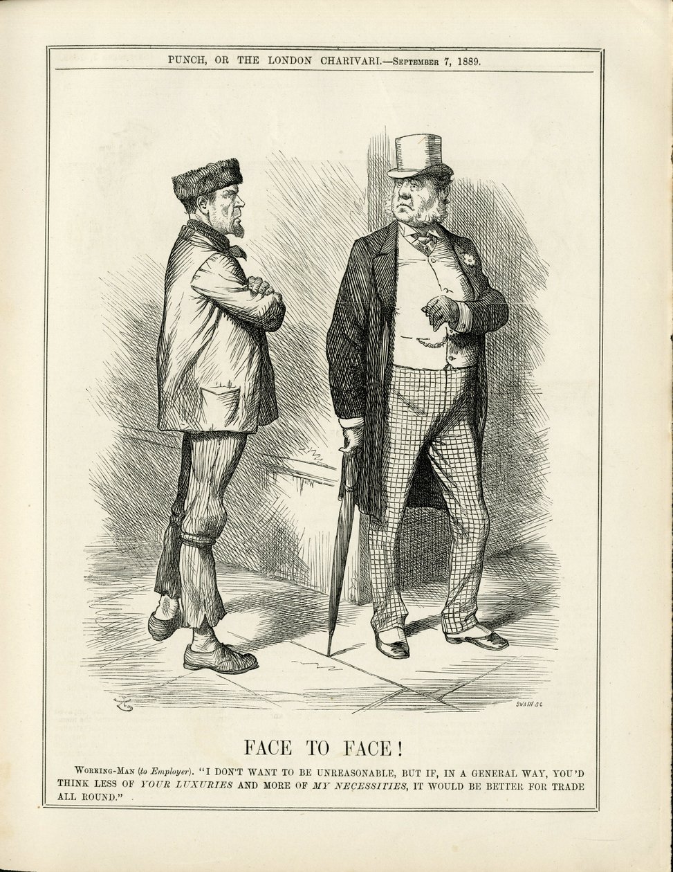 Ilustración de John Tenniel (1820-1914) en Punch de John Tenniel
