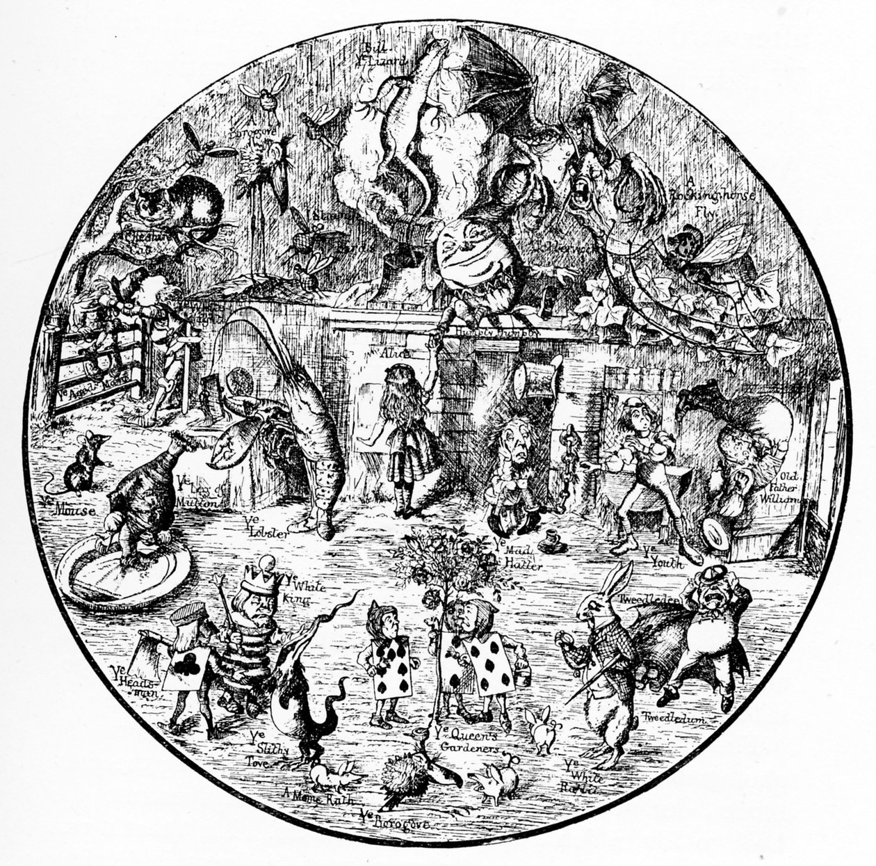 Ilustraciones de John Tenniel de Alicia en el País de las Maravillas de John Tenniel