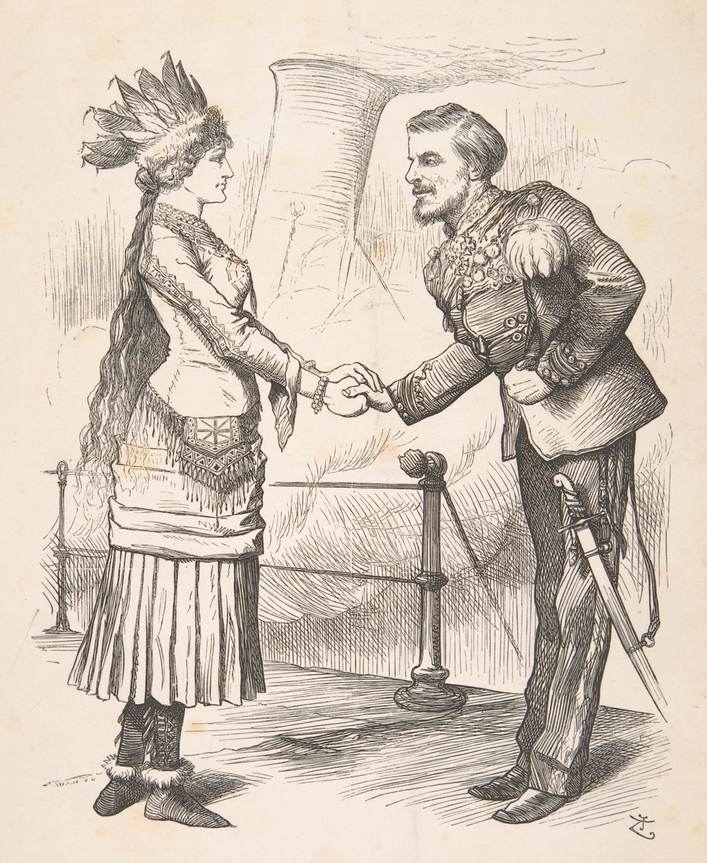 Los Mejores Amigos Deben Separarse, Punch, 28 de septiembre de 1878 de John Tenniel