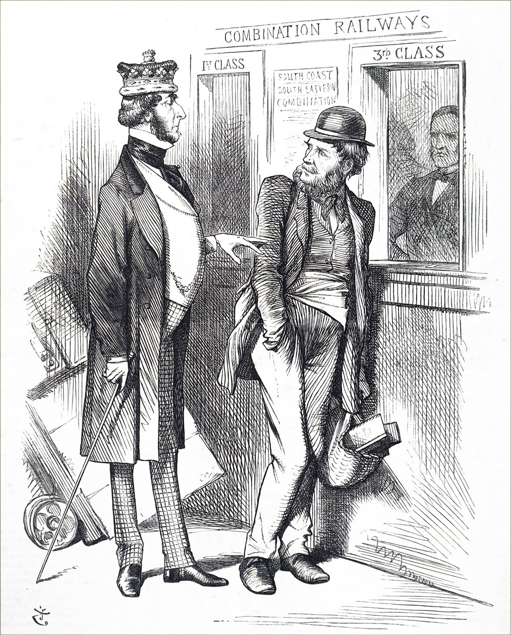 El aumento de las tarifas ferroviarias de John Tenniel