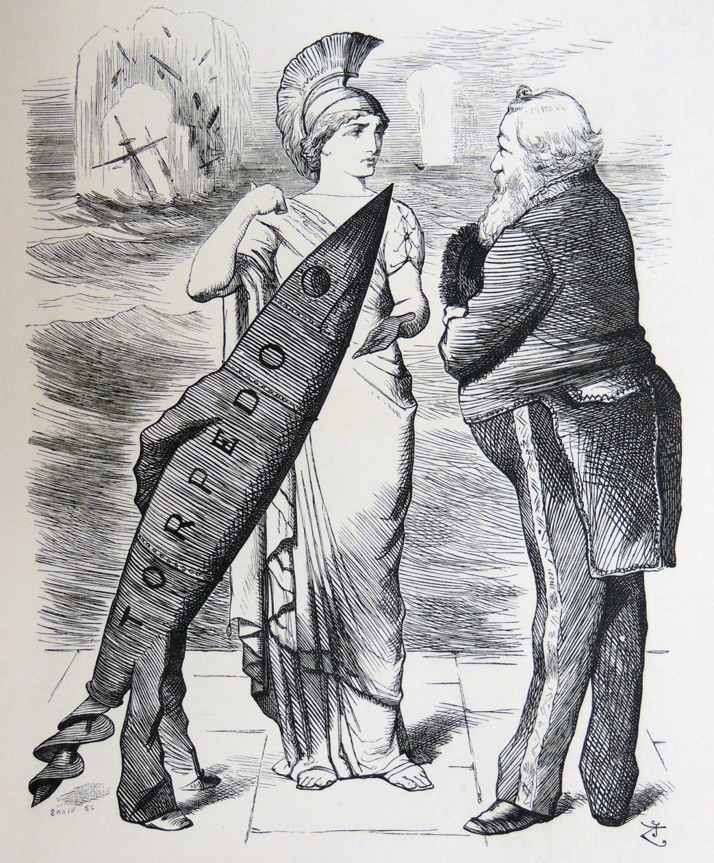 Torpedo Whitehead de John Tenniel