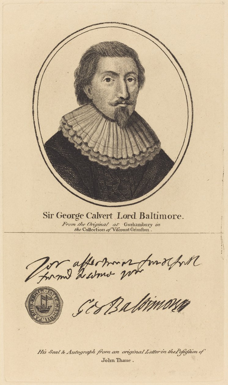 Sir George Calvert, Lord Baltimore de John Thane