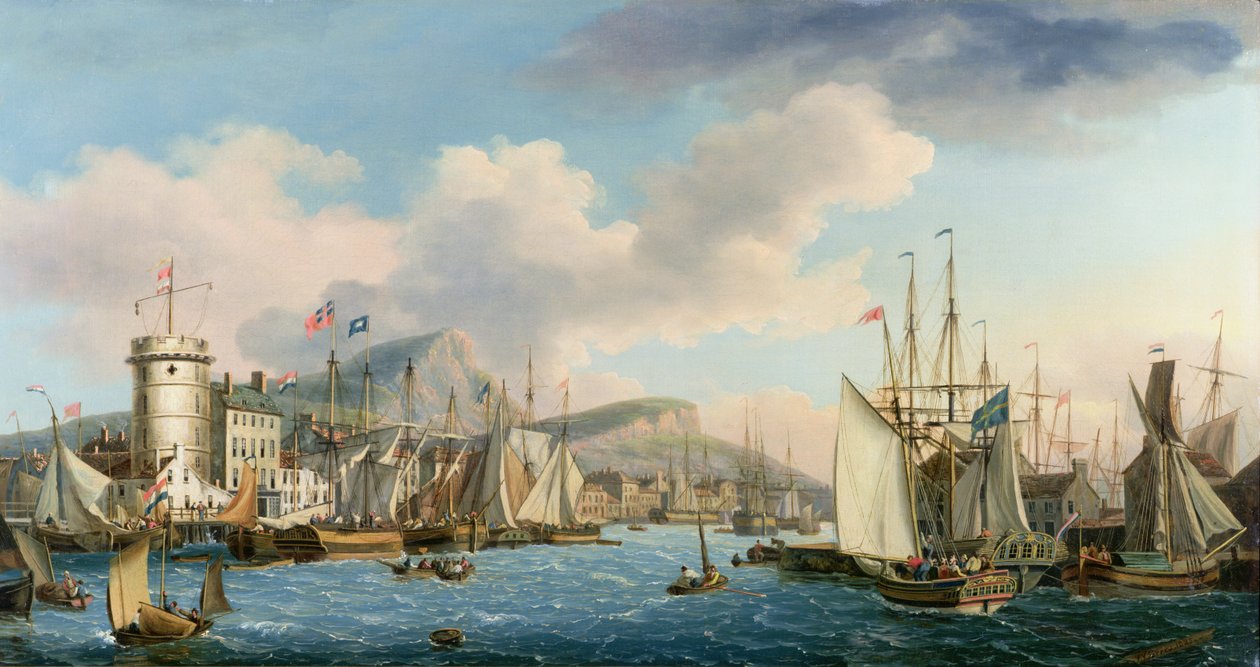 Puerto de Leith, 1825 de John Thomas Serres