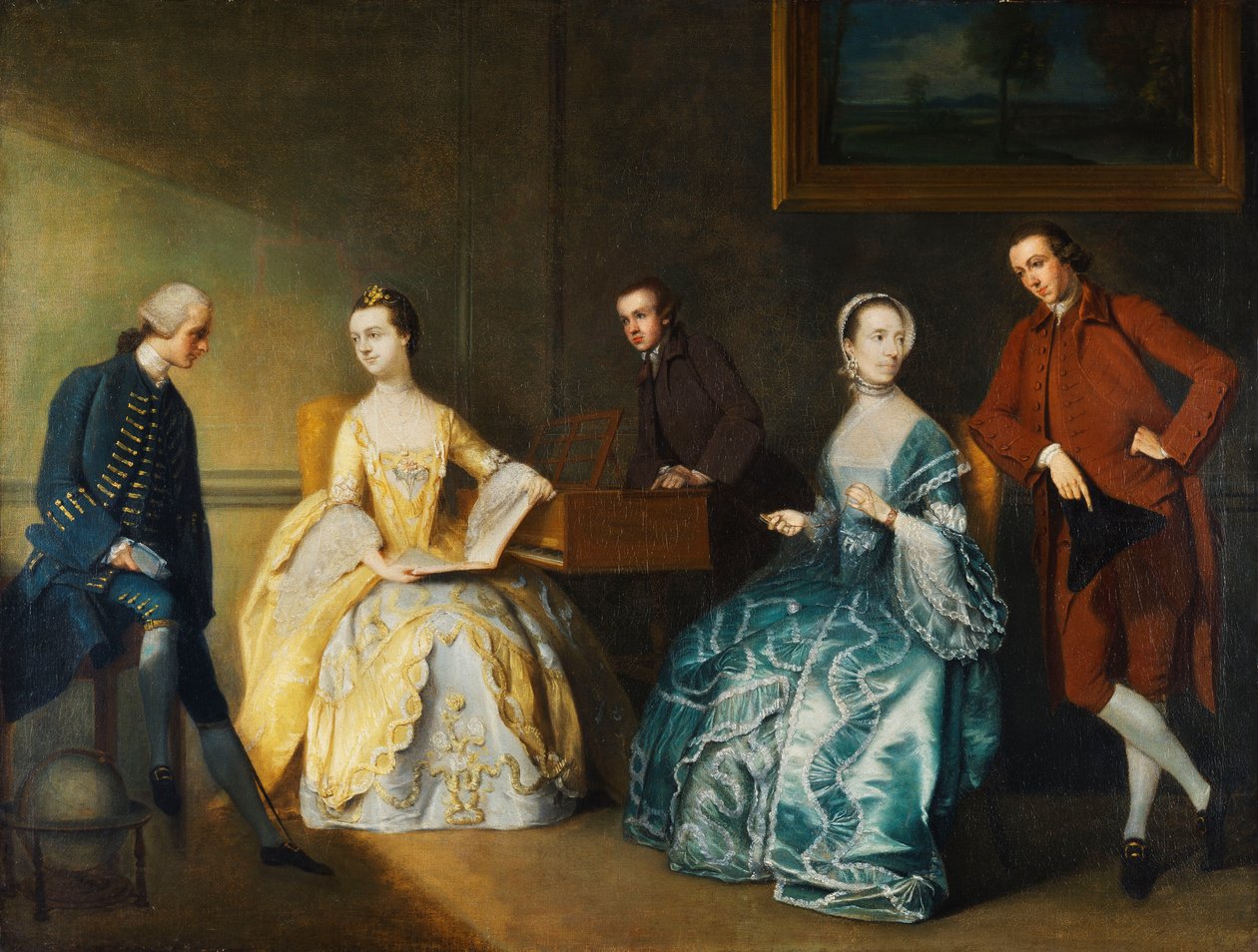 Retrato de grupo de la familia Chambers de John Thomas Seton