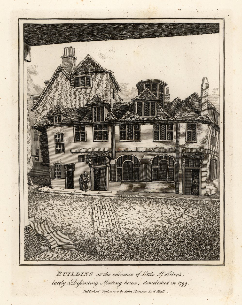 Edificio en la entrada de Little St Helen