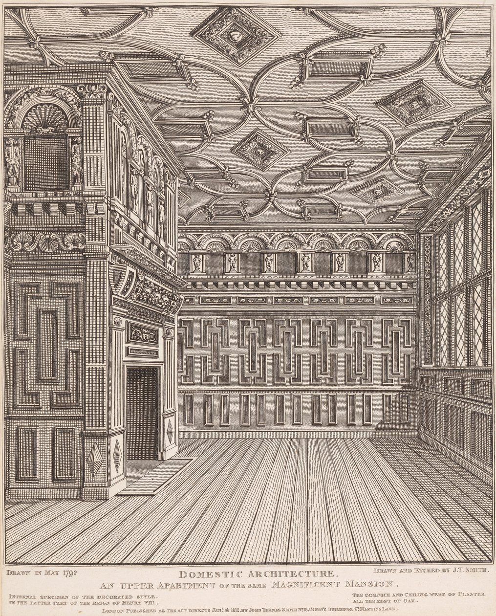Arquitectura doméstica, un apartamento superior de la misma magnífica mansión de John Thomas Smith