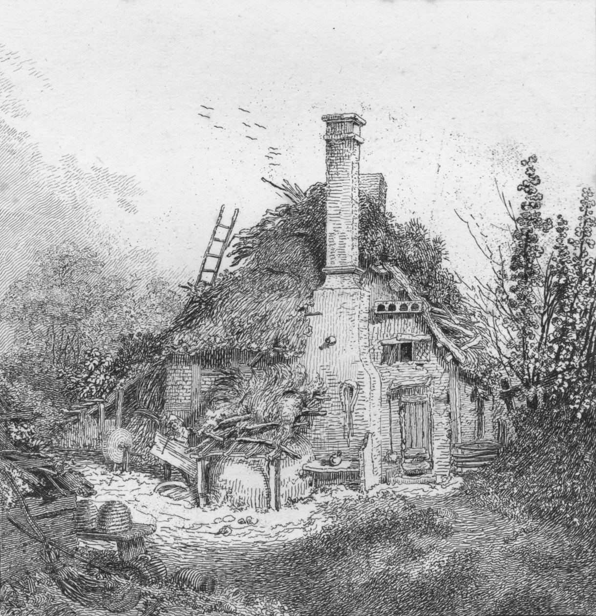 En Merrow Common, Surrey, 1797 de John Thomas Smith