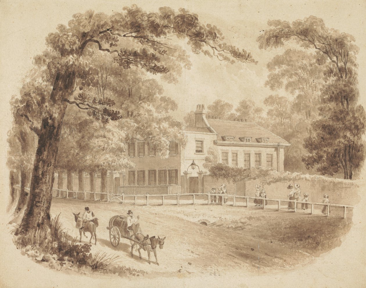 La residencia de George Stevens, F.R.S. de John Thomas Smith
