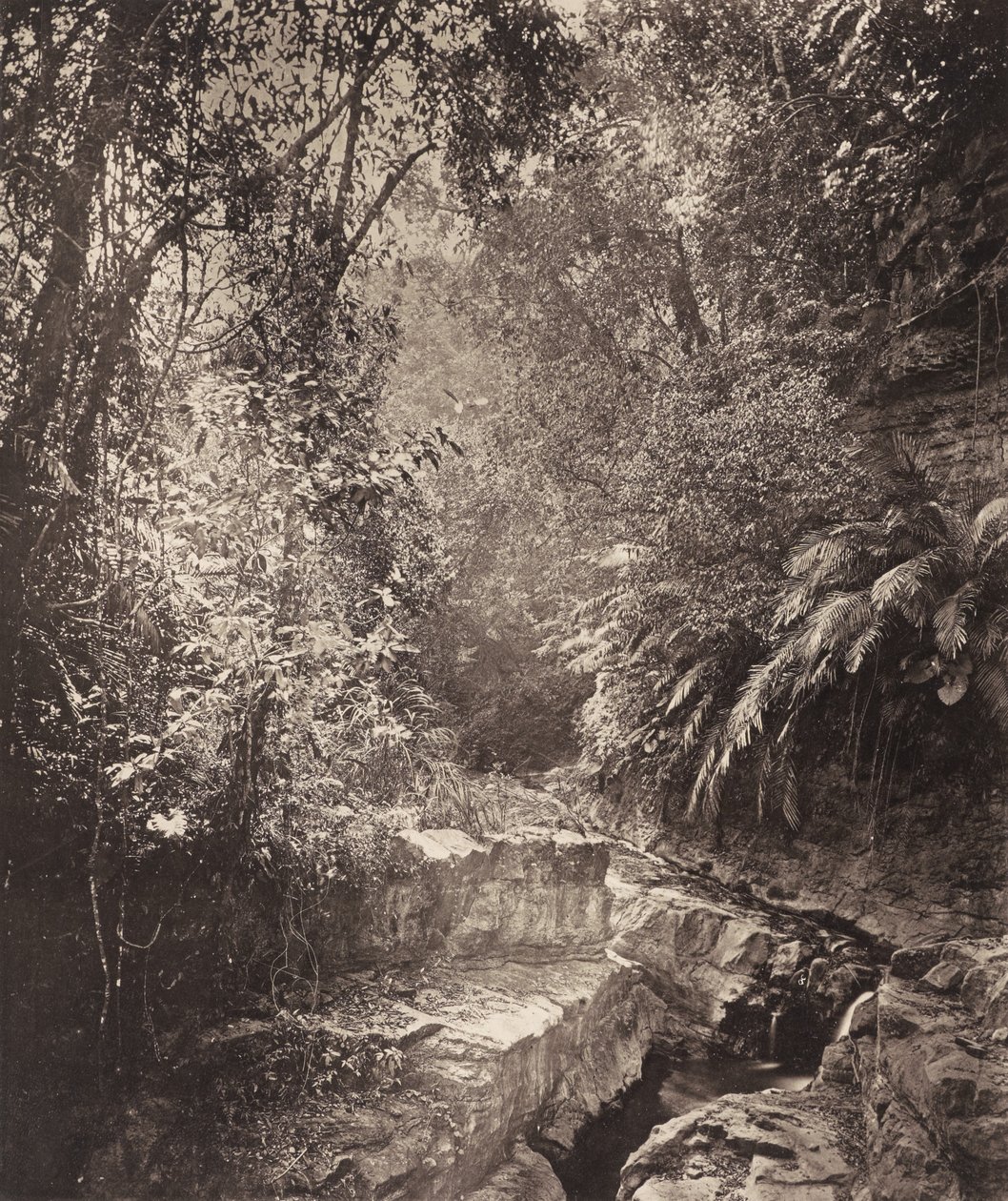 Un puerto de montaña en la isla de Formosa de John Thomson