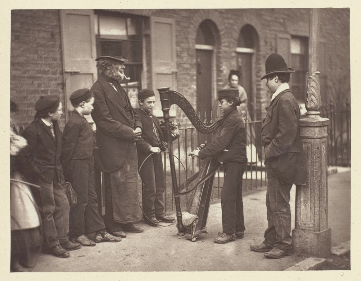 Músicos callejeros italianos de John Thomson