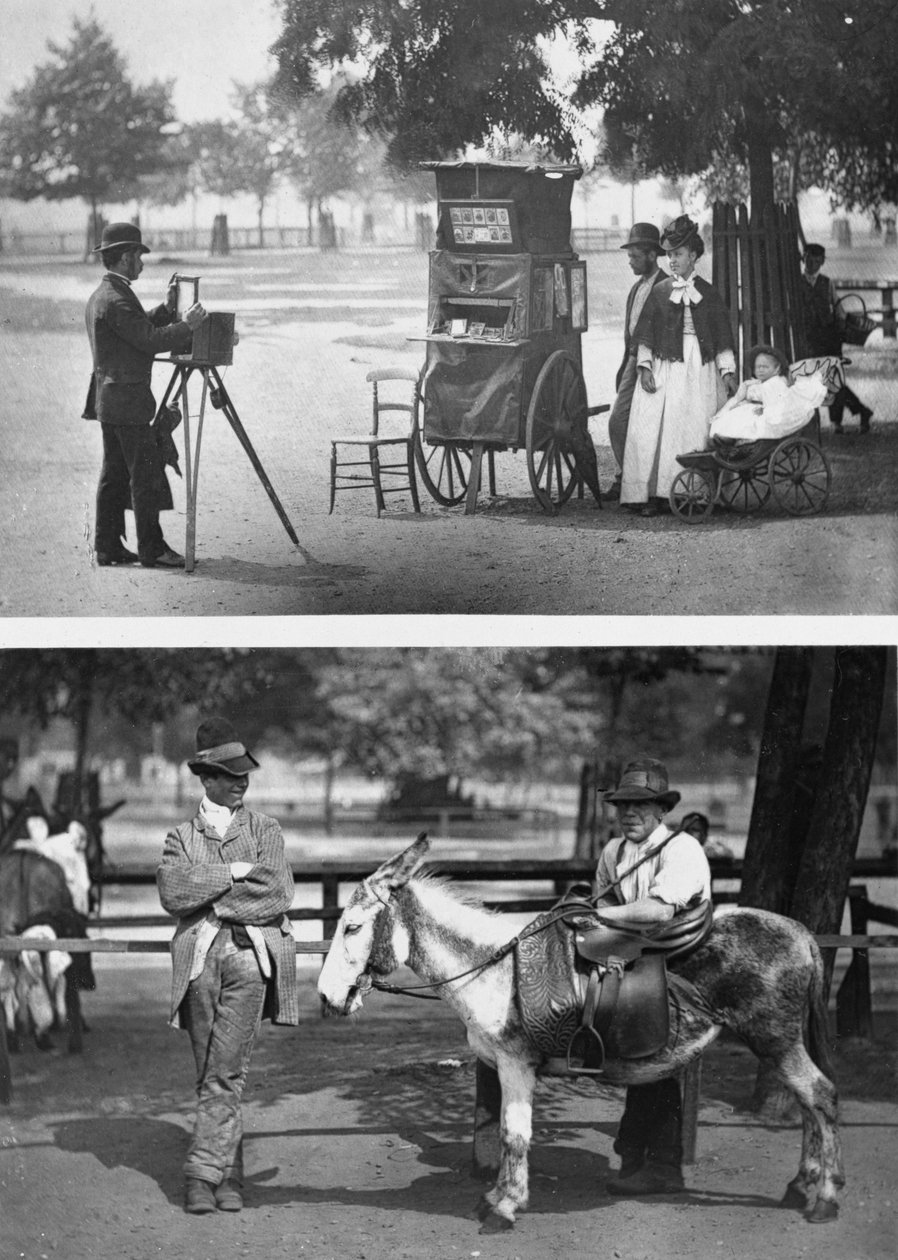Fotografía en el Common y esperando ser contratado, 1876-77 de John Thomson