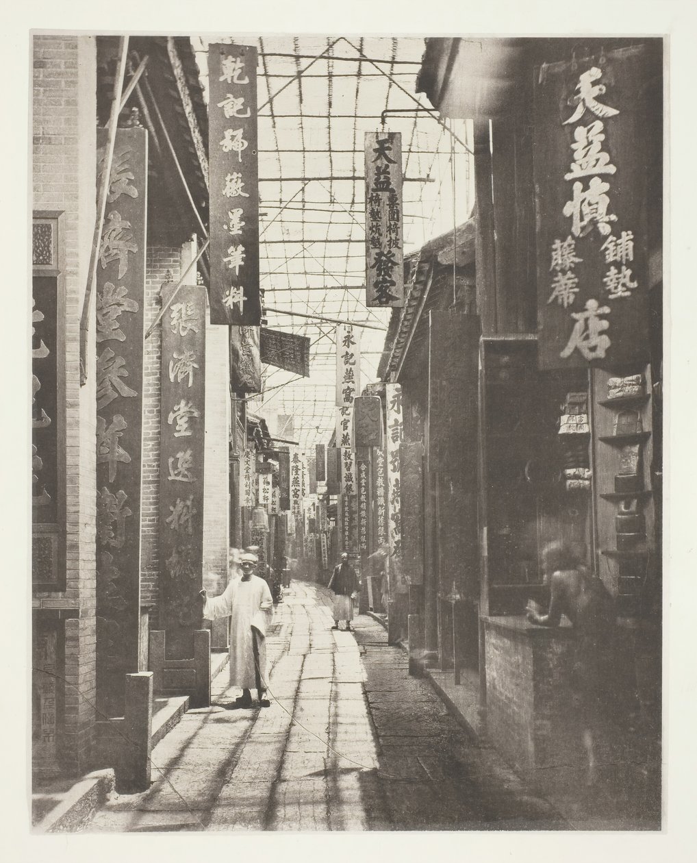 Calle Physic, Cantón, c.1868 de John Thomson