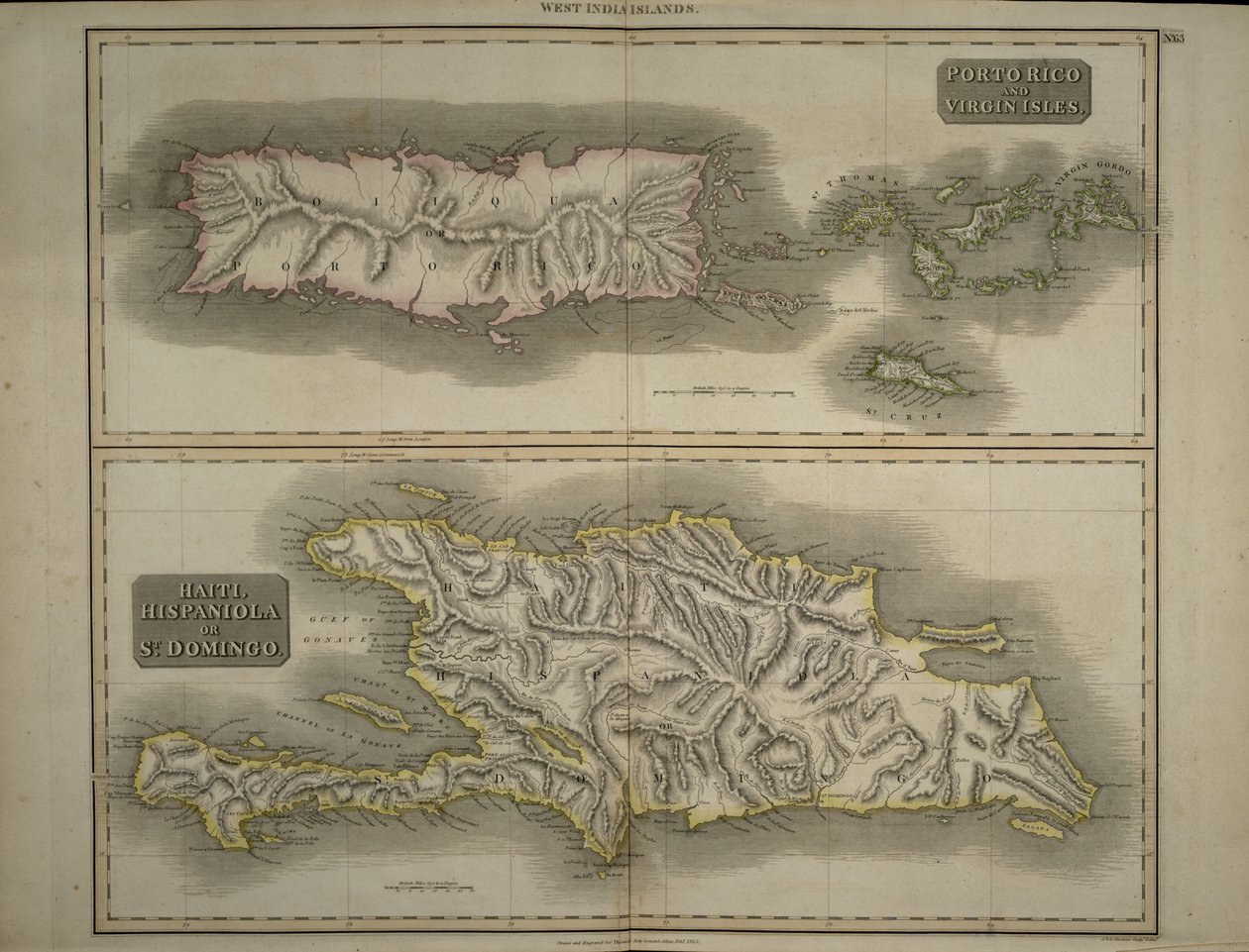 Puerto Rico e Islas Vírgenes: Haití, La Española o Santo Domingo, 1817 de John Thomson