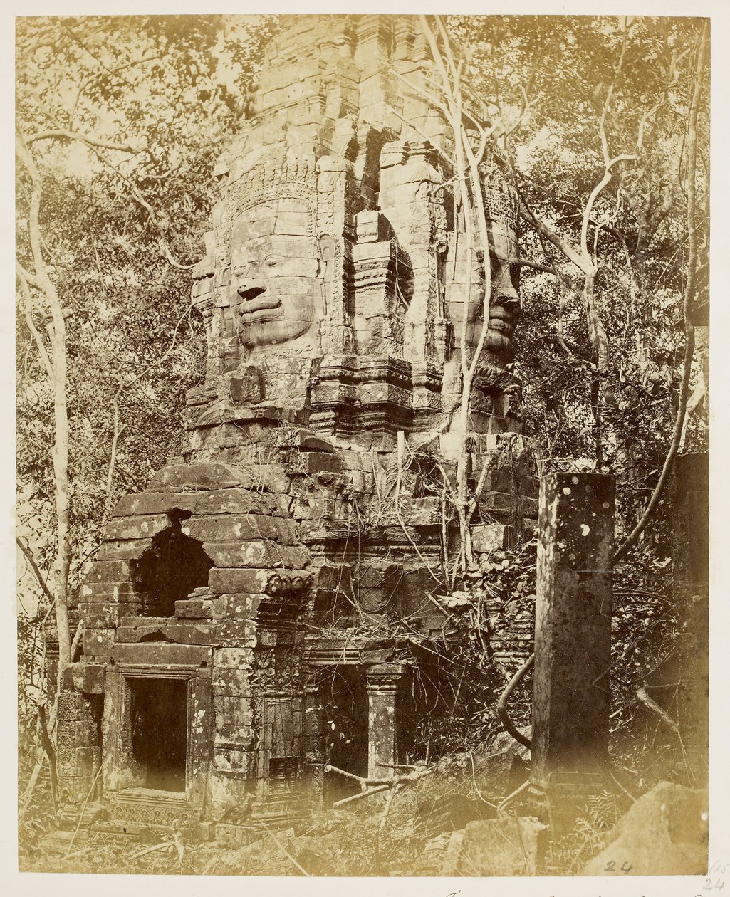 El templo de Bayon, Angkor Thom de John Thomson