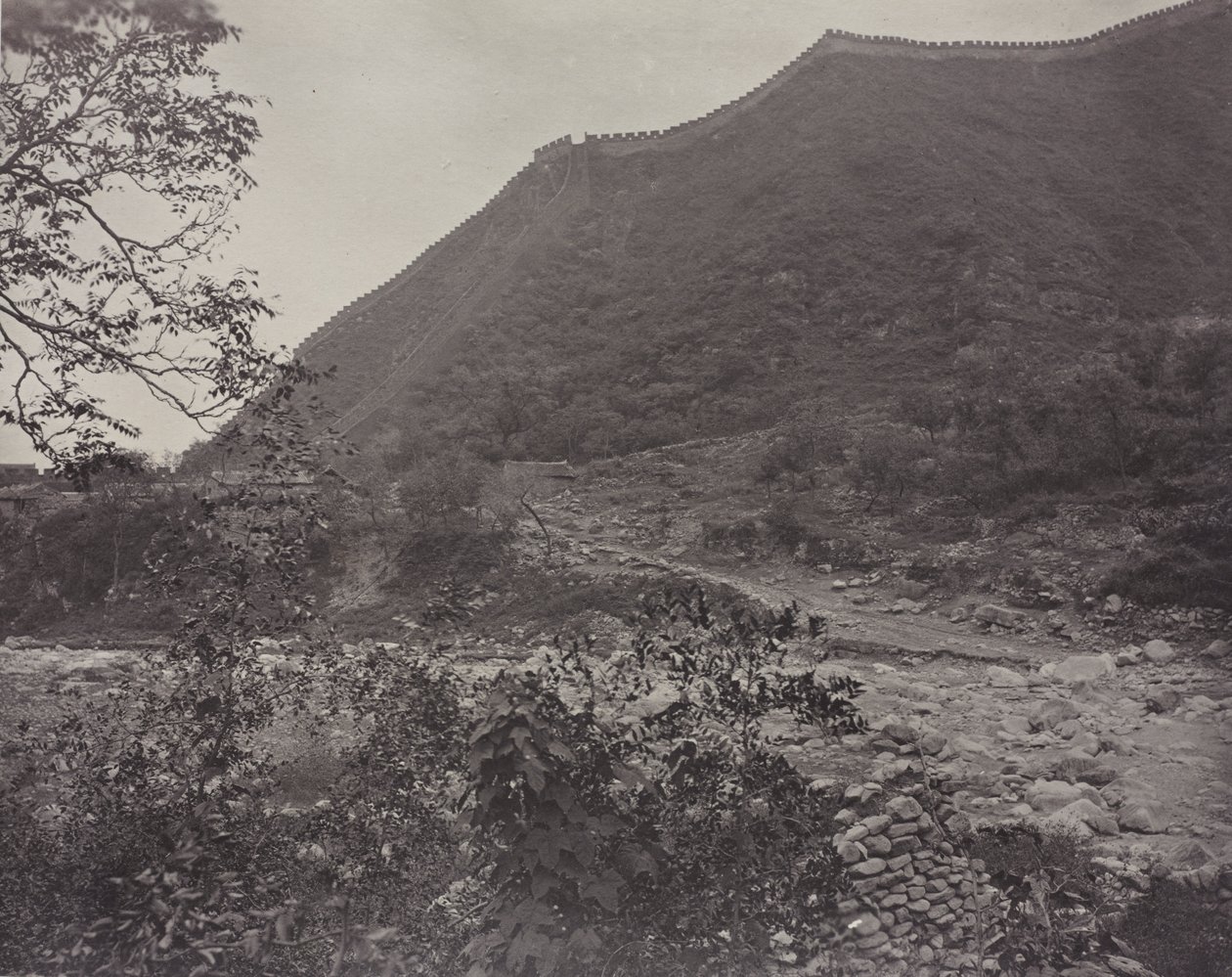 Vista de la Gran Muralla, China, c. 1871 de John Thomson