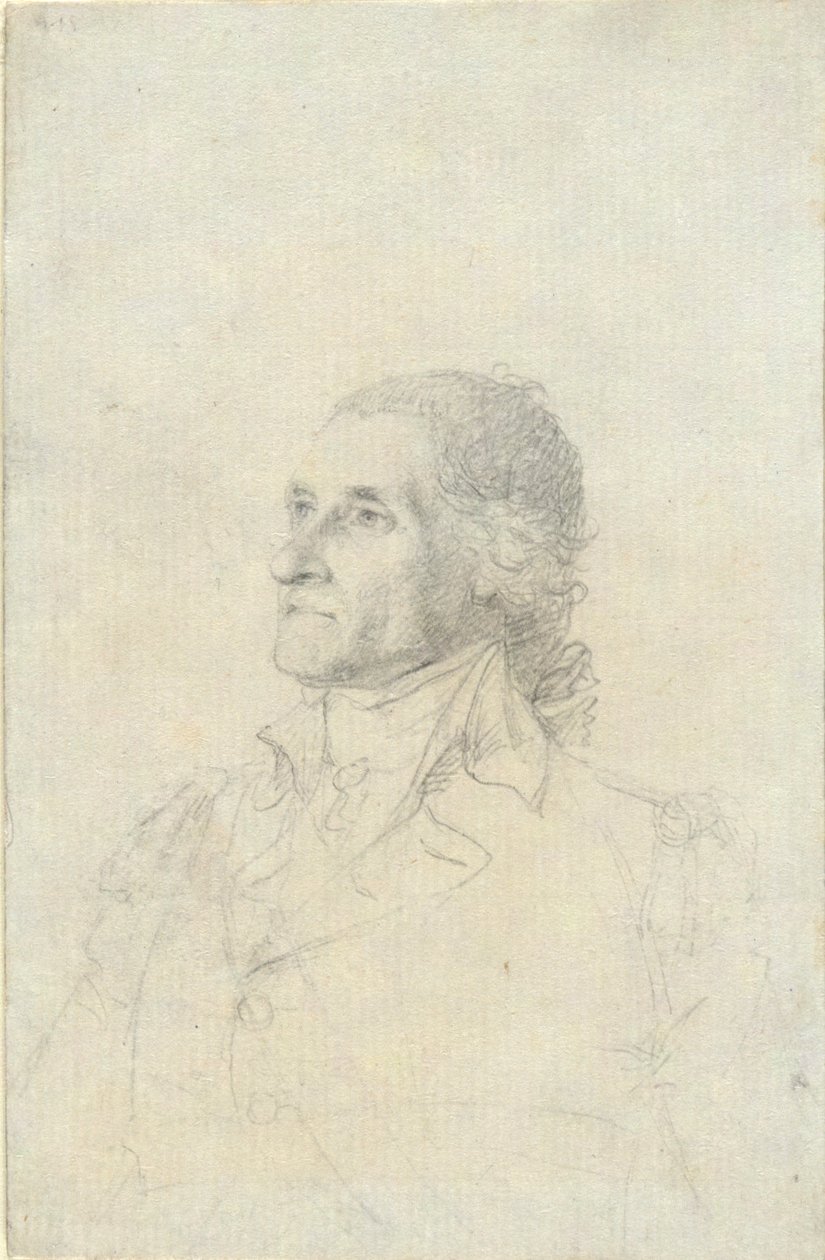 (Hombre no identificado, ¿posiblemente Washington?) de John Trumbull