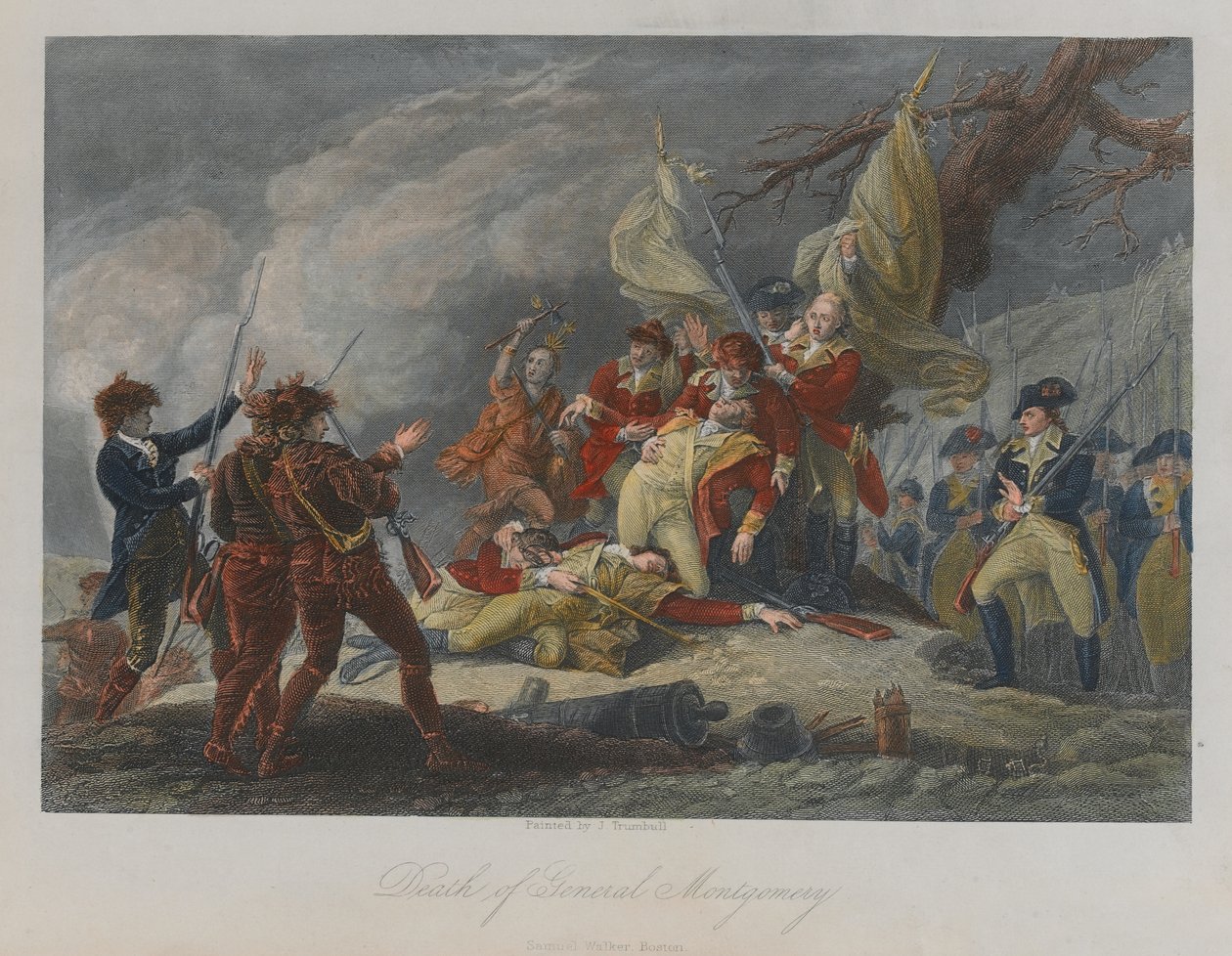 Muerte del General Montgomery, 1775 de John Trumbull