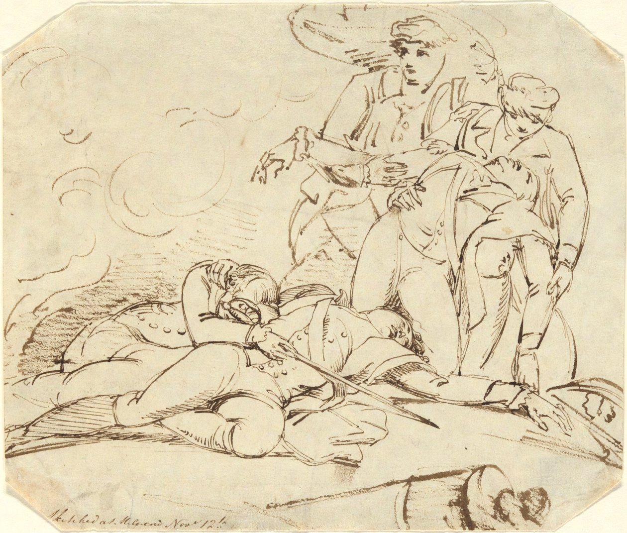 Muerte del general Montgomery en el ataque a Quebec, 31 de diciembre de 1775 de John Trumbull