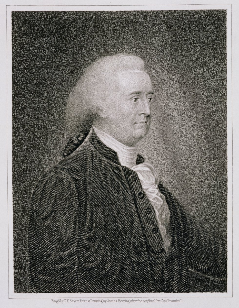 John Rutledge (1739-1800), grabado por G.F. Storm después de un dibujo del original por James Herring de John Trumbull