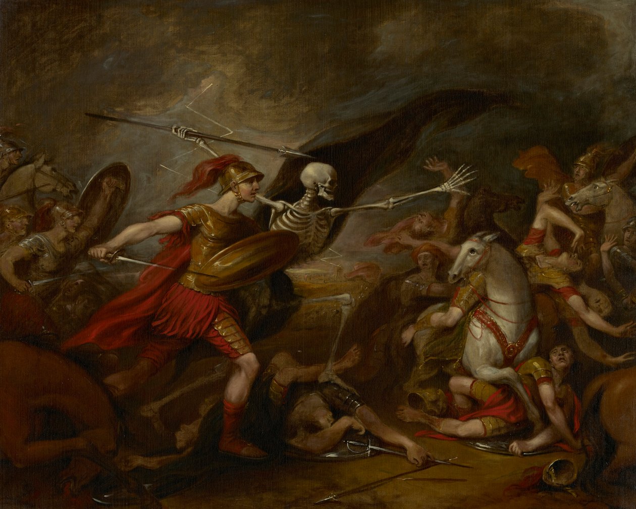 Josué en la batalla de Ai - Asistido por la muerte de John Trumbull