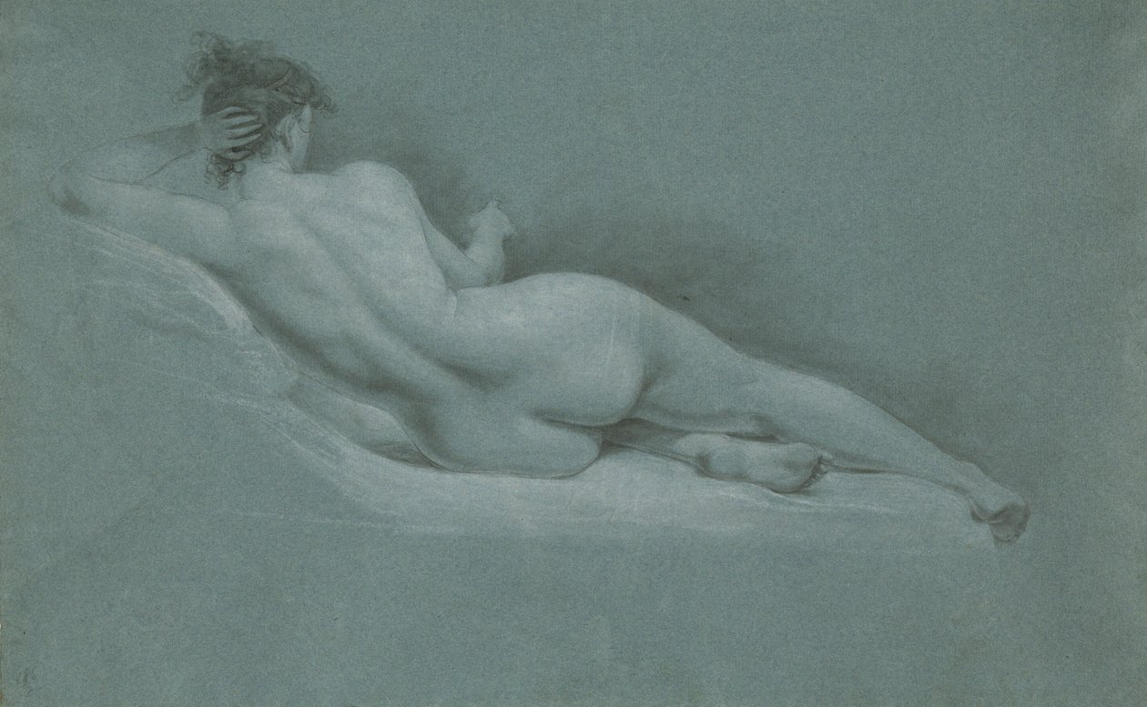 Desnuda reclinada, vista posterior de John Trumbull