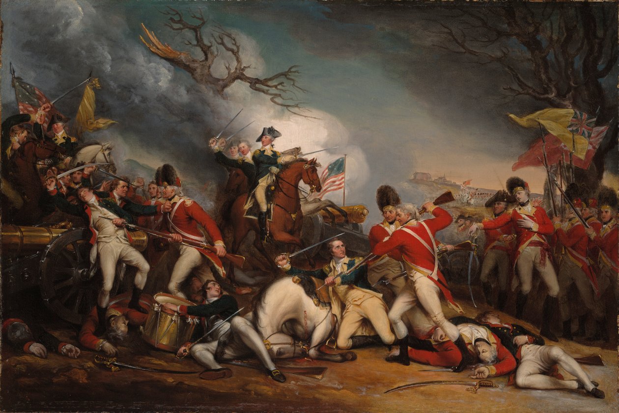 La muerte del general Mercer en la batalla de Princeton, 3 de enero de 1777 de John Trumbull