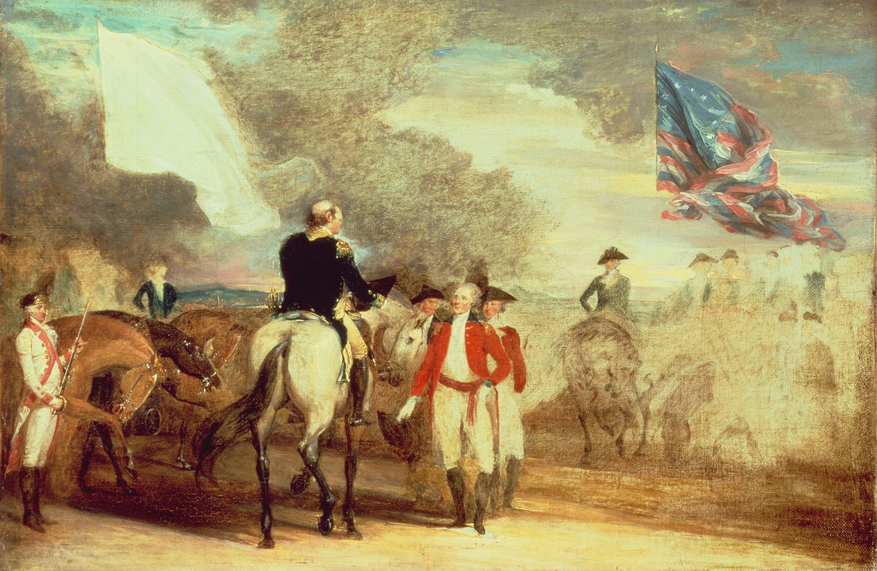 La Rendición de Cornwallis en Yorktown, 1787 de John Trumbull