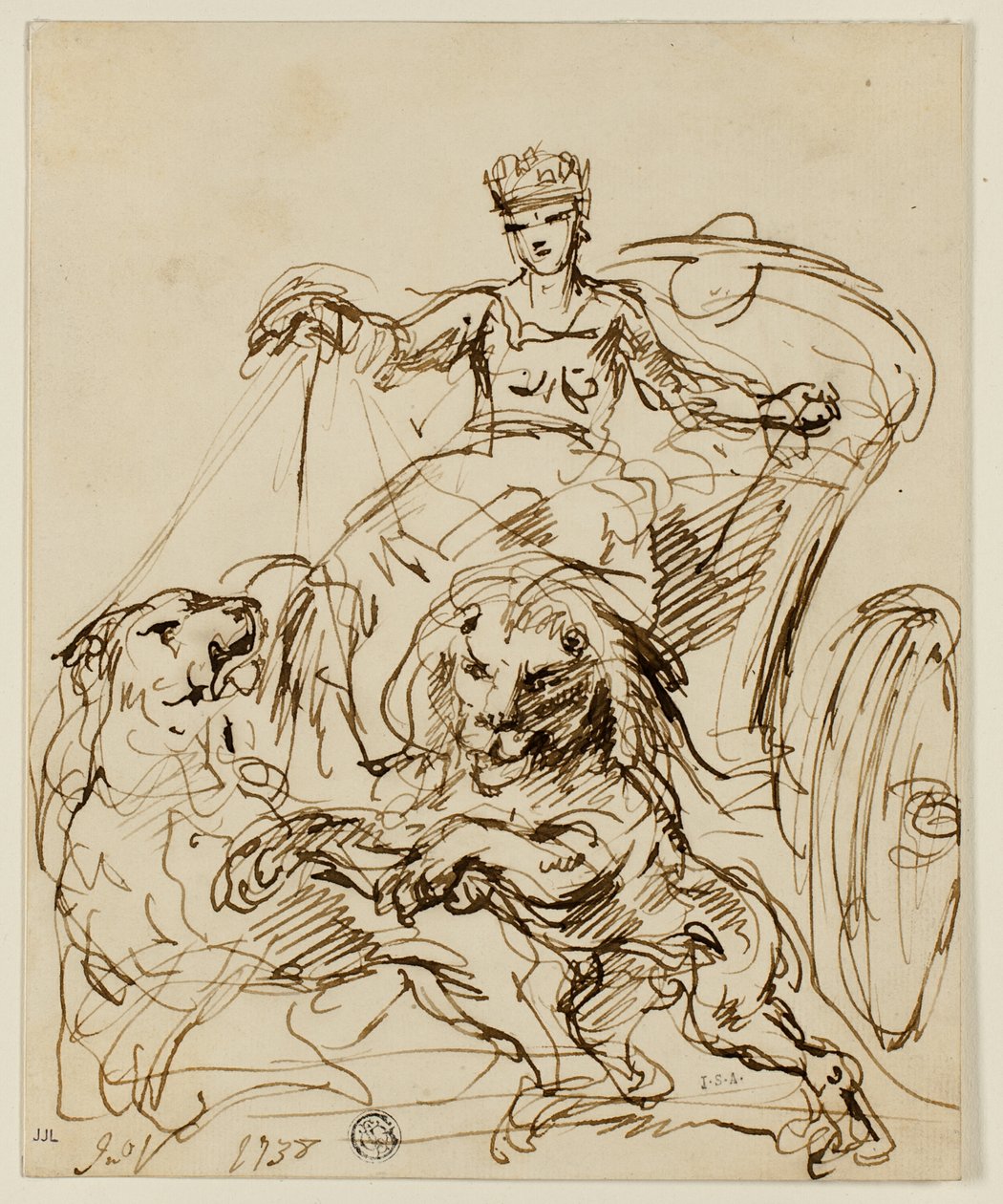 Cibeles en Carro Tirado por Leones de John Vanderbank