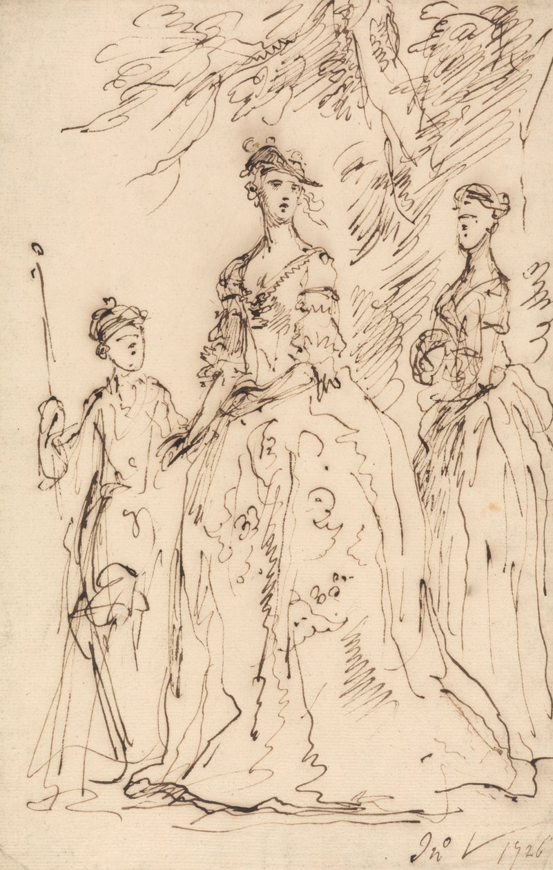 Tres señoras de John Vanderbank