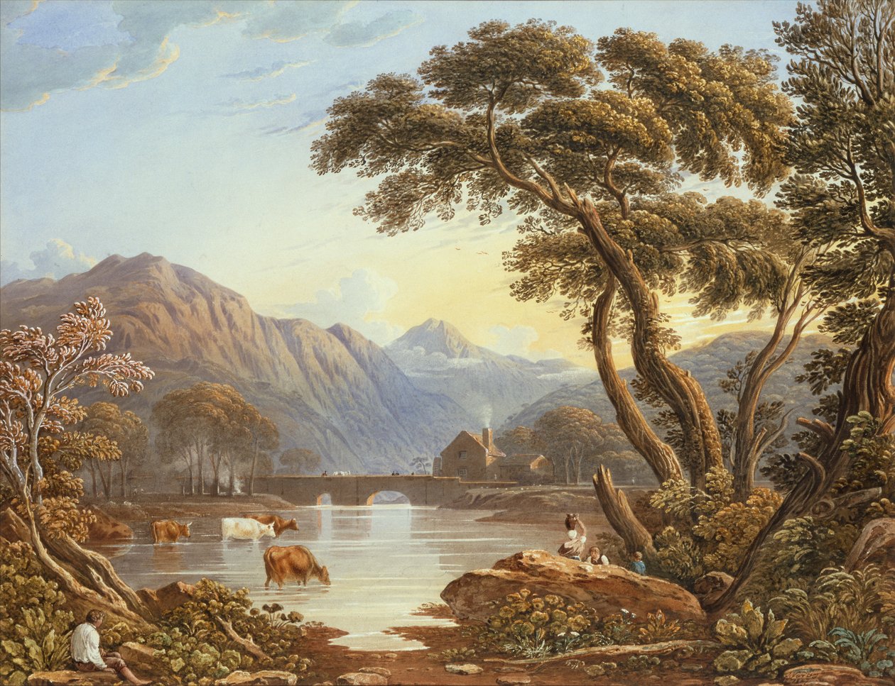 Puente de Beddgelert, Gales del Norte de John Varley