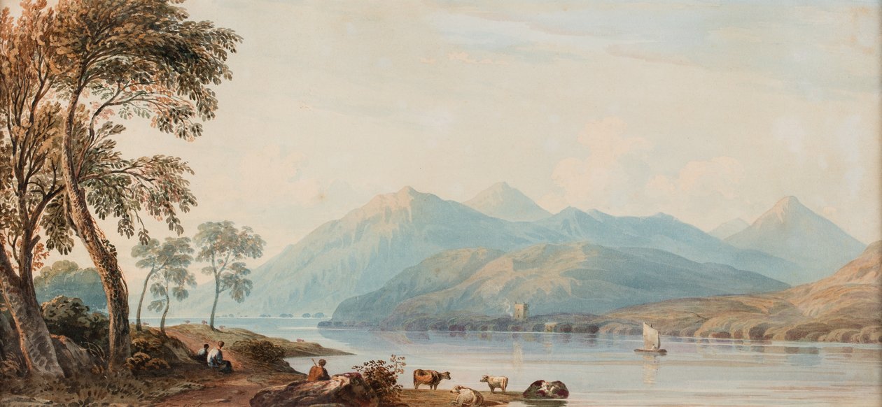 Glengary Loch, fecha desconocida (acuarela sobre papel) de John Varley