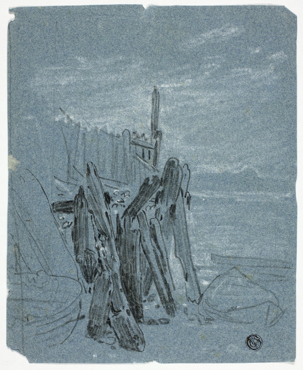 Stockade Cerca de la orilla de John Varley