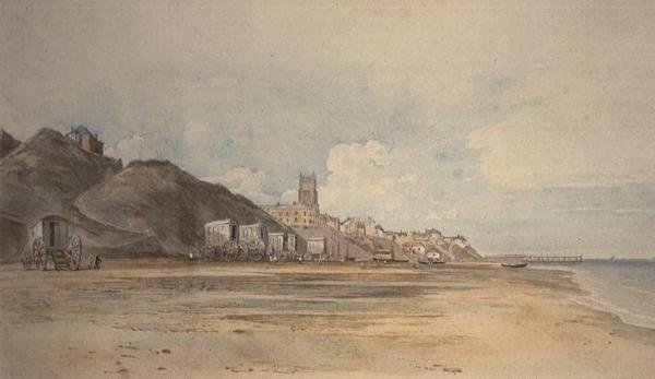 La playa en Cromer, Norfolk de John Varley