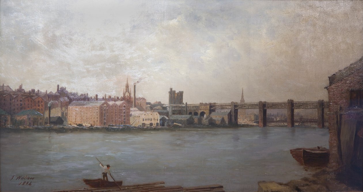 Newcastle upon Tyne desde el suroeste, 1884 de John Wallace