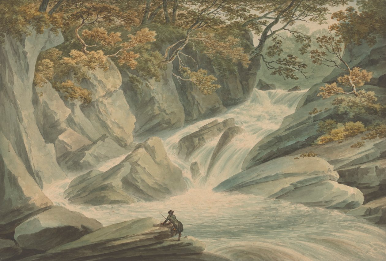 Hafod: Parte superior de la cascada de John Warwick Smith