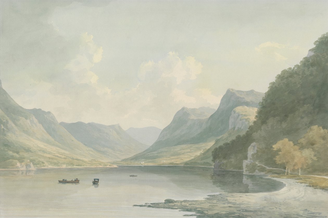 Ullswater, mirando hacia Patterdale de John Warwick Smith