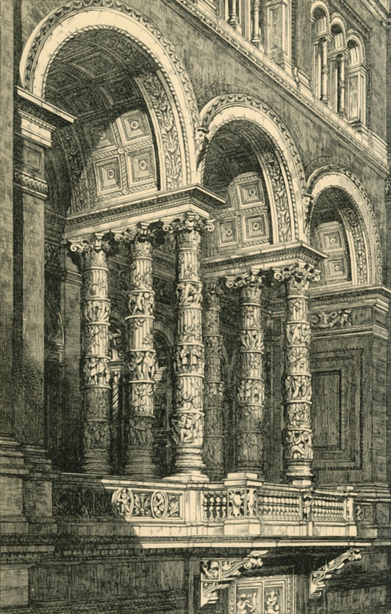 Receso central en el cuadrángulo principal, c1860s, 1881 de John Watkins