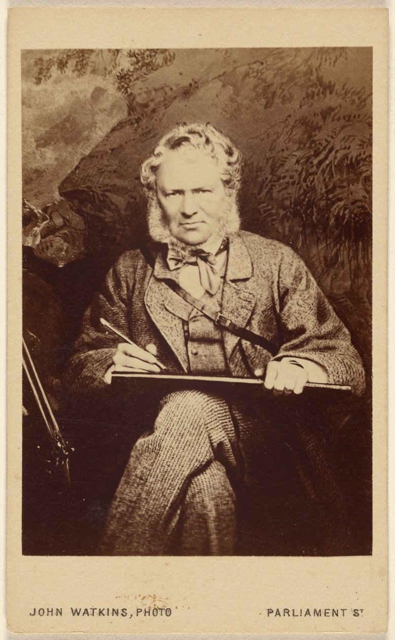 Sir E[dwin Henry] Landseer [pintor inglés de animales, 1802 - 1873]. de John Watkins