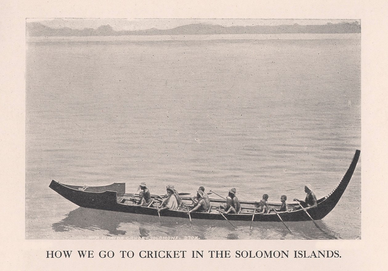 Cómo Vamos al Cricket en las Islas Salomón, 1912 de John Watt Beattie