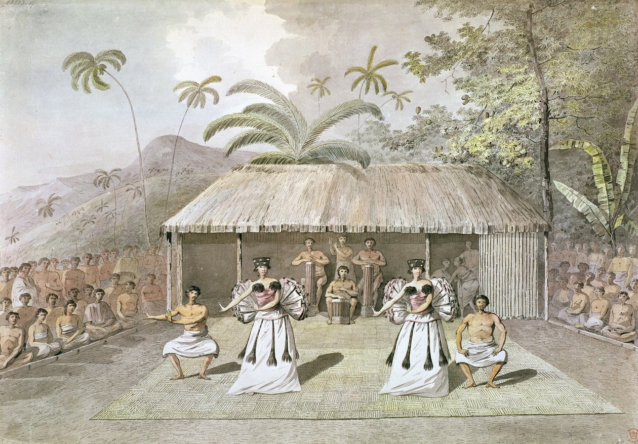 Danza en Tahití de John Webber
