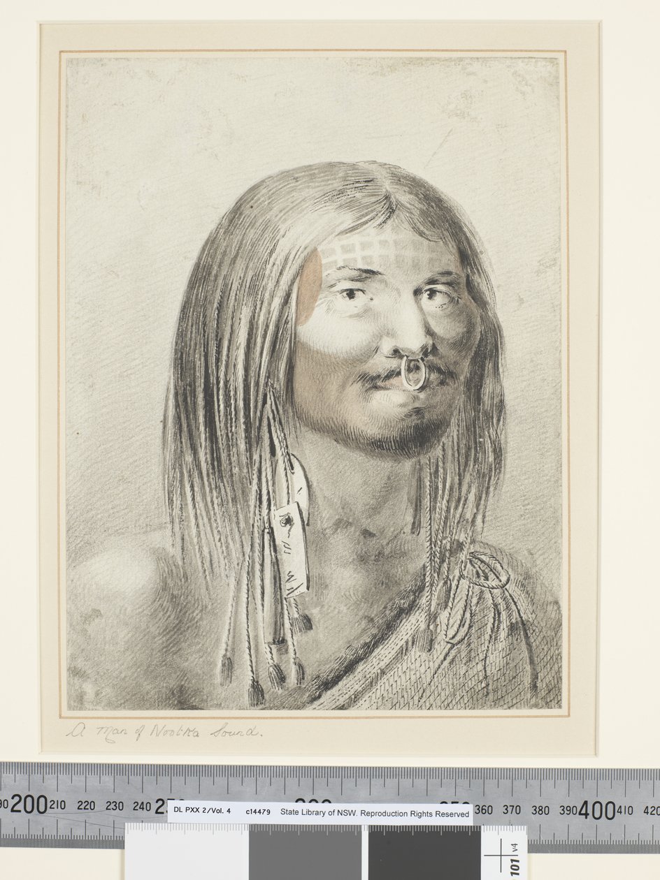 Un hombre de Nootka Sound de John Webber