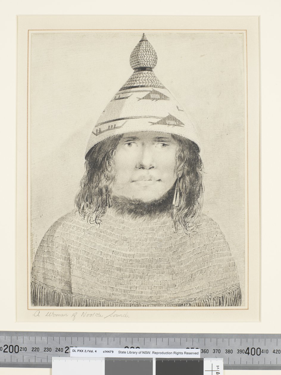 F.22 Una mujer de Nootka Sound, c.1773-84 de John Webber