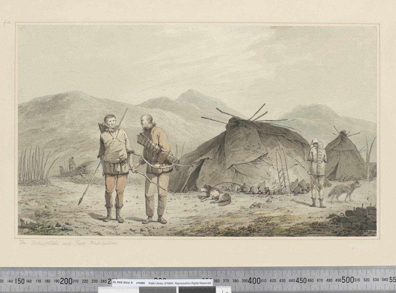 F.31 Los Tschuktschi y sus Habitaciones, c.1773-84 de John Webber