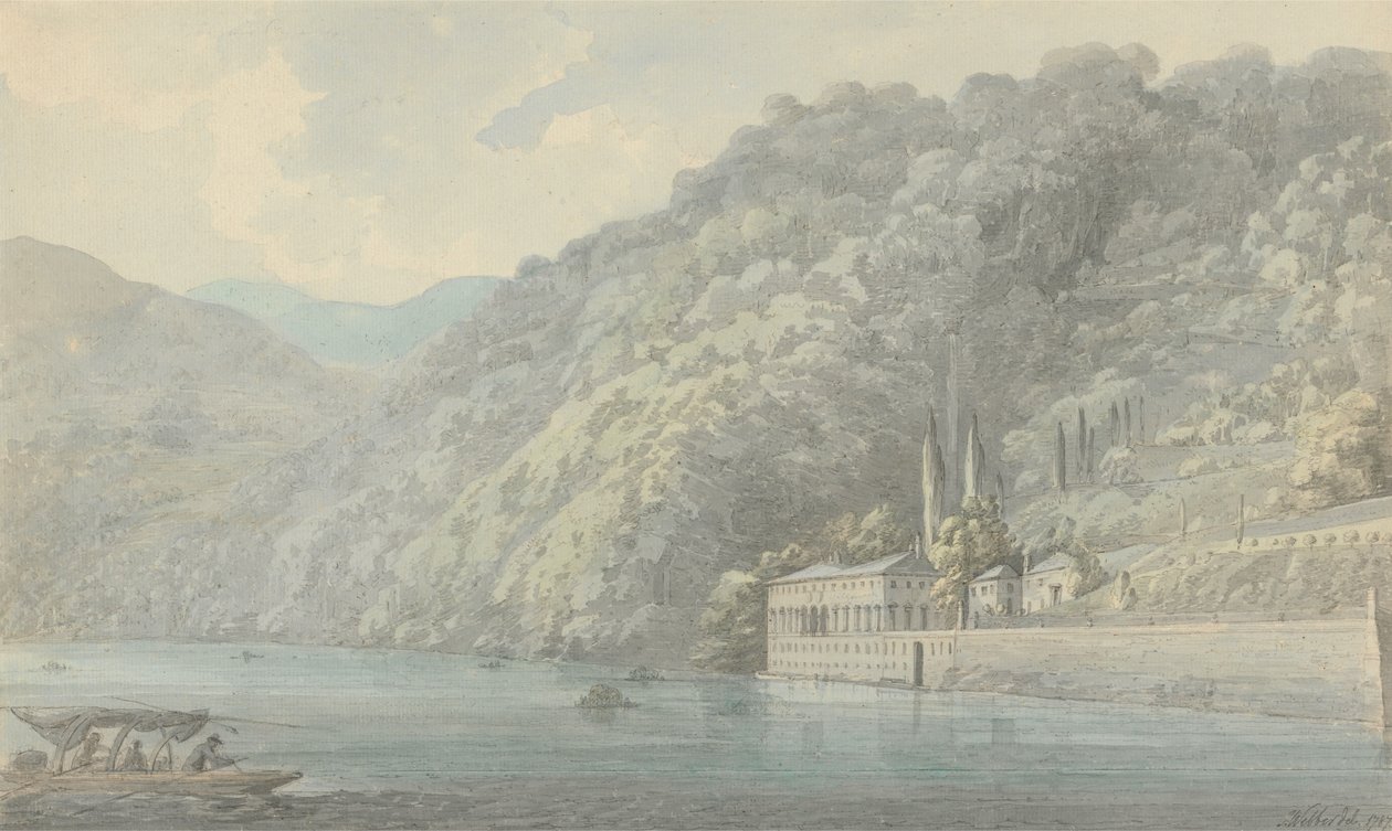 Villa de Plinio, perteneciente al marqués Canarizi cerca de Como de John Webber