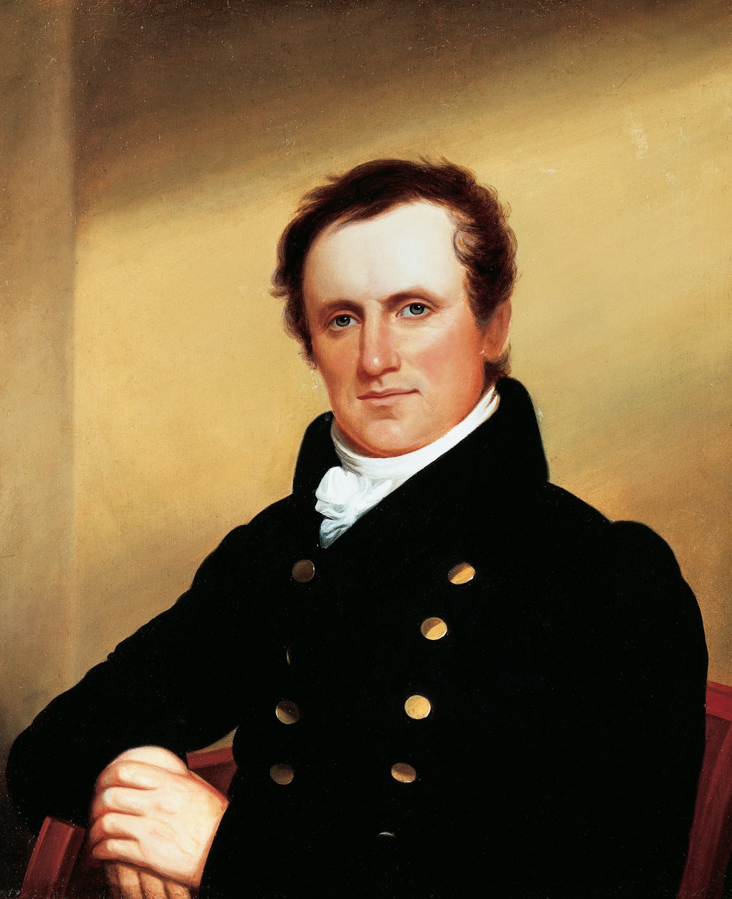 Retrato de James Fenimore Cooper (Burlington) de John Wesley Jarvis