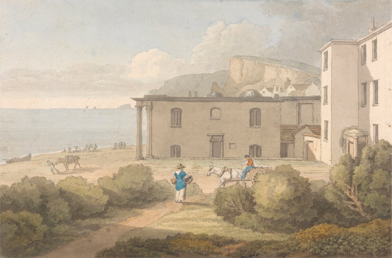 Vista de la biblioteca de Core, Dawlish, Devon de John White Abbott