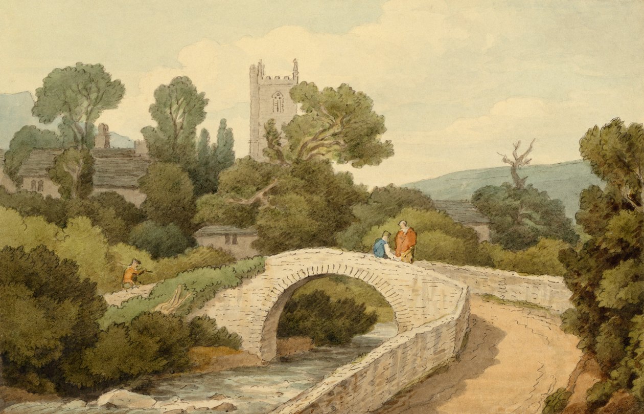 Meavy (lápiz, bolígrafo, tinta gris y acuarela) de John White Abbott